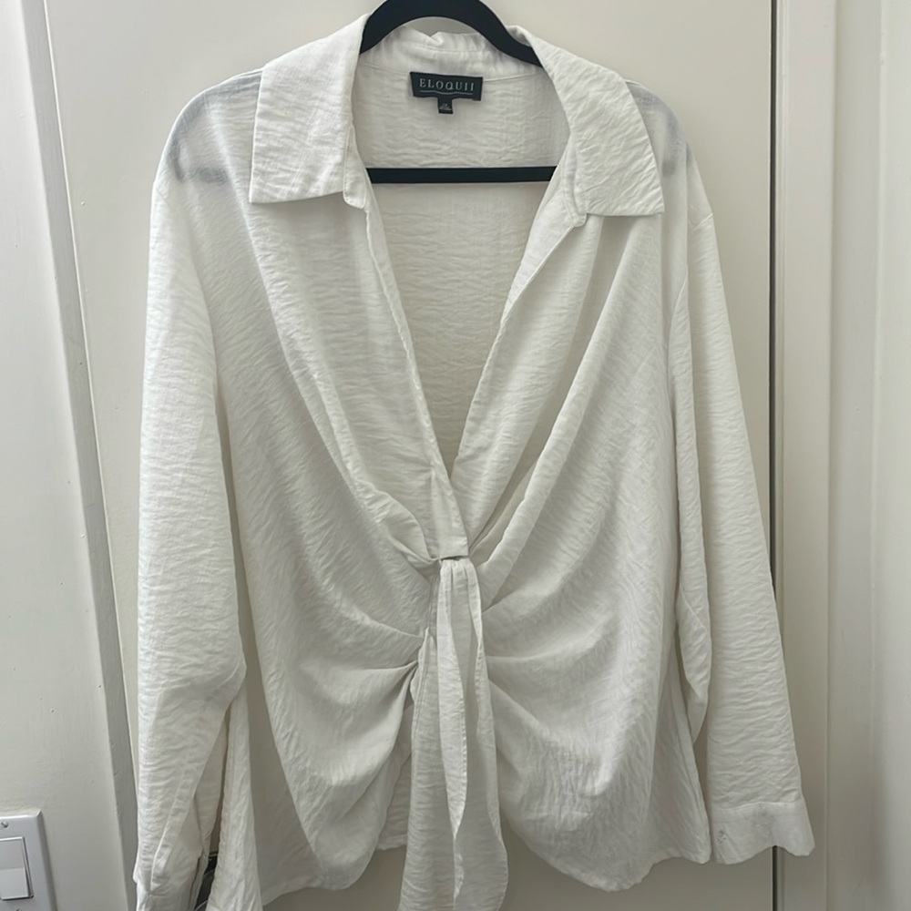 White collar blouse
